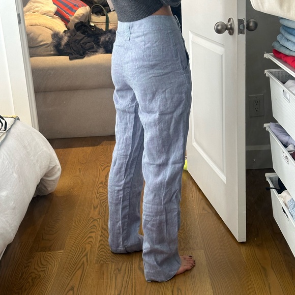 Maryam Nassir Zadeh x J.Crew dual-tone linen trousers - Picture 4 of 8